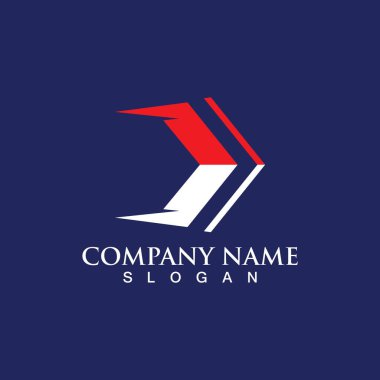 Ok vektör illüstrasyon simgesi Logo Şablonu tasarımı