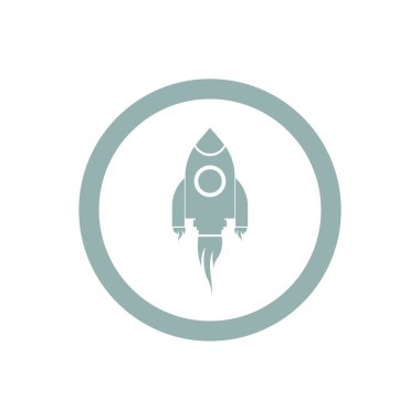 Roket logo simgeleri ayarlandı Vektör