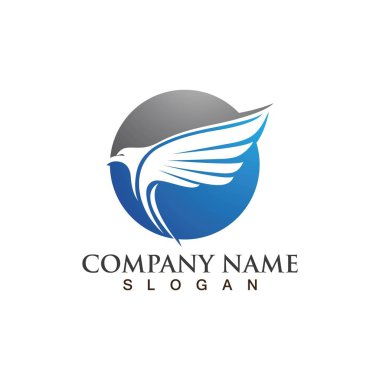 Falcon Logo Şablonu vektör çizimi tasarımı