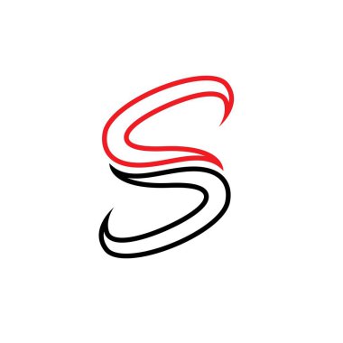 S logosu ve simge vektör