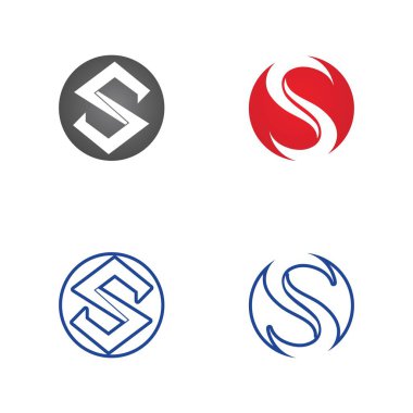 S logosu ve simge vektör