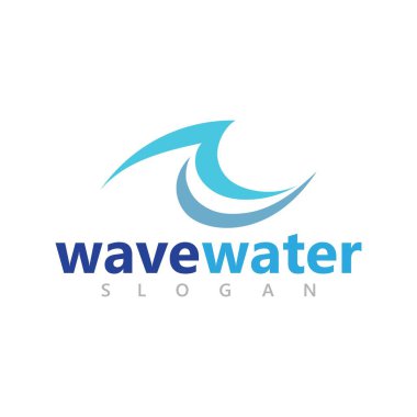 Soyut su sıçrama dalgaları logo tasarımı