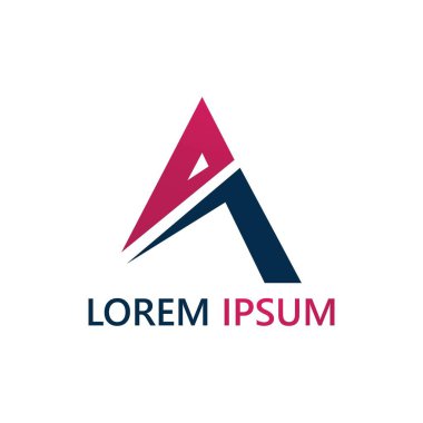 İlk harf bir logo ve sembol iş vektörü