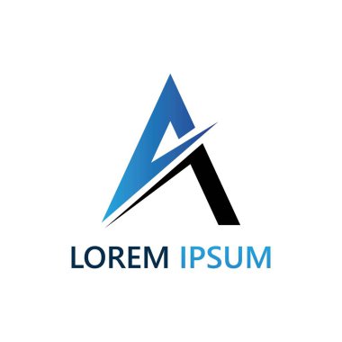 İlk harf bir logo ve sembol iş vektörü