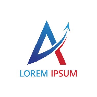 İlk harf bir logo ve sembol iş vektörü