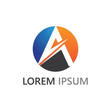 İlk harf bir logo ve sembol iş vektörü