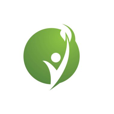 İlk V harfi İnsan karakter logosu illüstrasyon vektör tasarımı