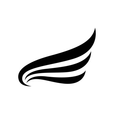  Kanat logosu tasarımı Falcon Bird vecto