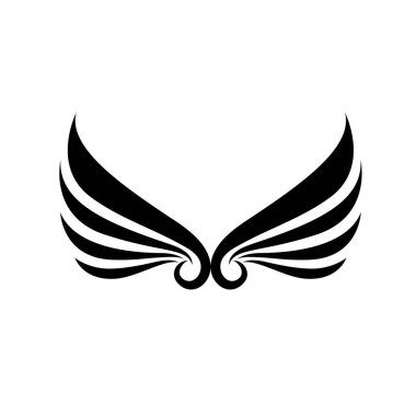  Kanat logosu tasarımı Falcon Bird vecto