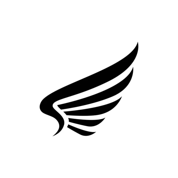 Flügel Logo Design Falke Vogel Vecto — Stockvektor