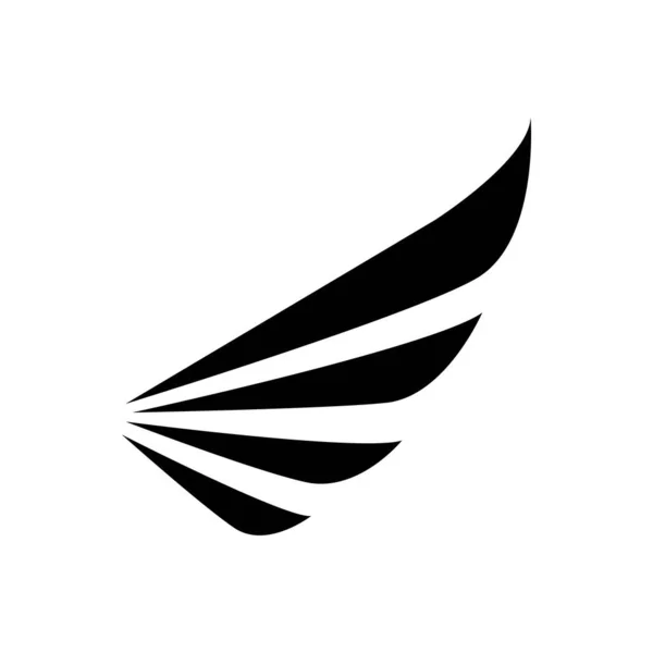 Alette Logo Disegno Falco Uccello Vettoriale — Vettoriale Stock