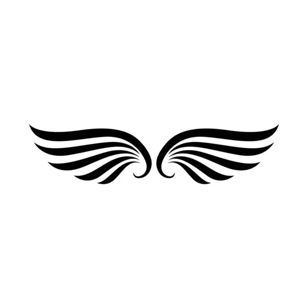 翼型标志设计猎鹰鸟矢量 — 图库矢量图片