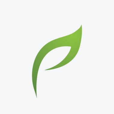 Yeşil ağaç yaprağı ekoloji doğa elementi vektörü logoları