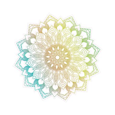 Çiçek Mandala vektör çizimi