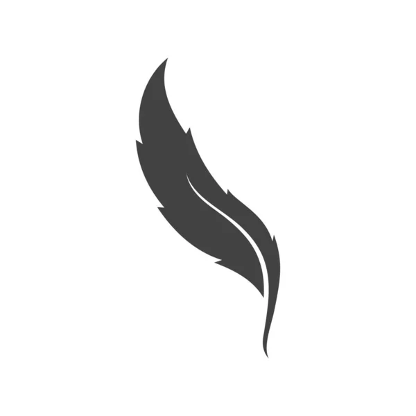 羽ペンのロゴとシンボルベクトル — ストックベクタ