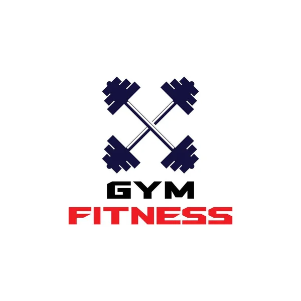 Gym Fitness Gezondheid Mensen Logo Vector — Stockvector