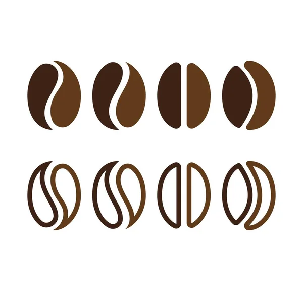 Logotipo Grão Café Loja Símbolos —  Vetores de Stock