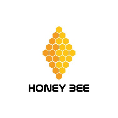 Bal arısı hayvan logosu vektörü