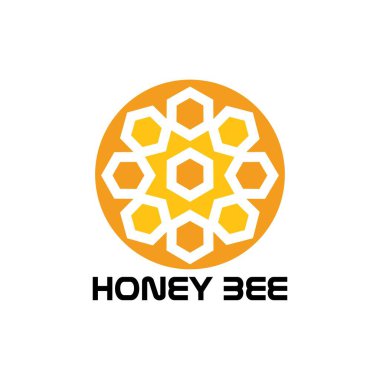 Bal arısı hayvan logosu vektörü