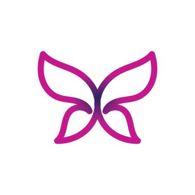 Güzellik Kelebeği Vektör simgesi tasarımı