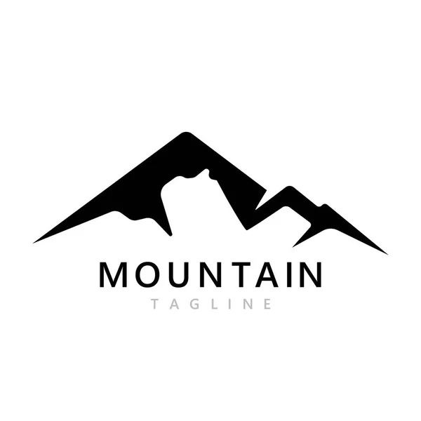 Mountain Ikon Logotyp Mall Vektor Illustration Design — Stock vektor