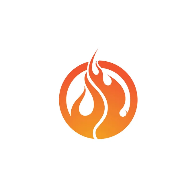 Fire Logo Template Flame Clipart Symbol Icon Vector — Stock Vector