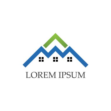 Ev logo ve simgeleri simgeleri templat