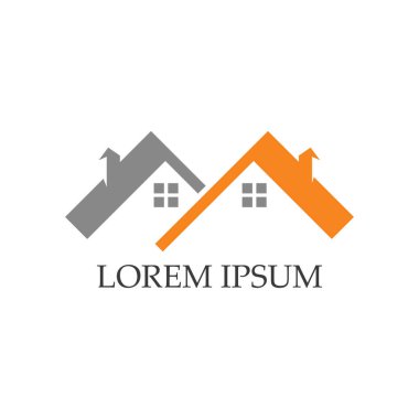 Ev logo ve simgeleri simgeleri templat