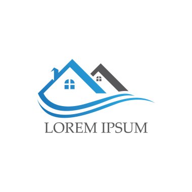 Ev logo ve simgeleri simgeleri templat