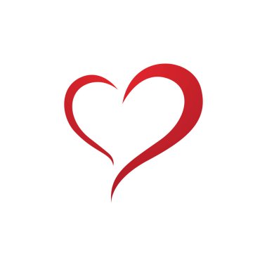 Aşk Vektörü simgesi çizim şablonu