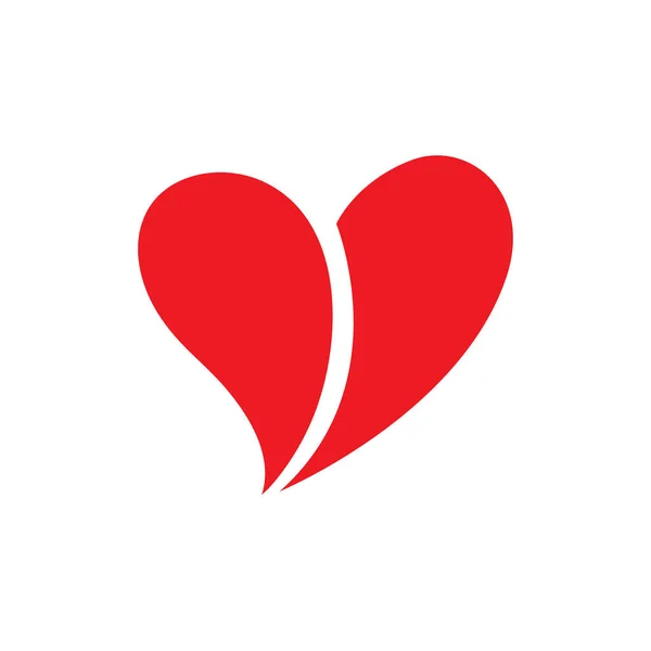 Modelo Logotipo Ícone Amor Ilustração Vetorial — Vetor de Stock