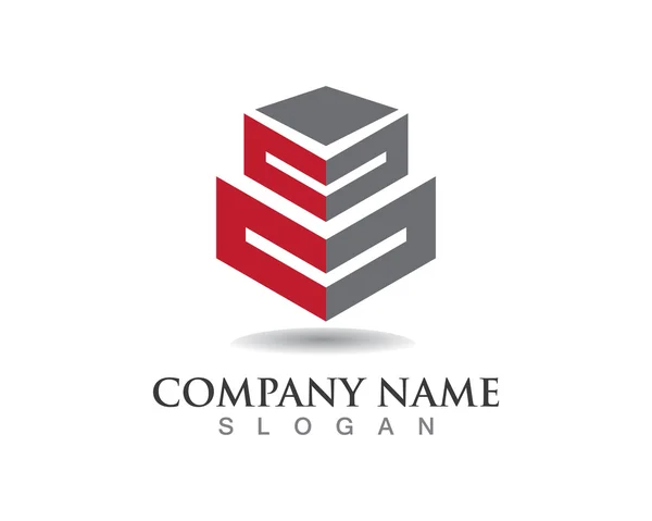 Properti logotipo da empresa home — Vetor de Stock