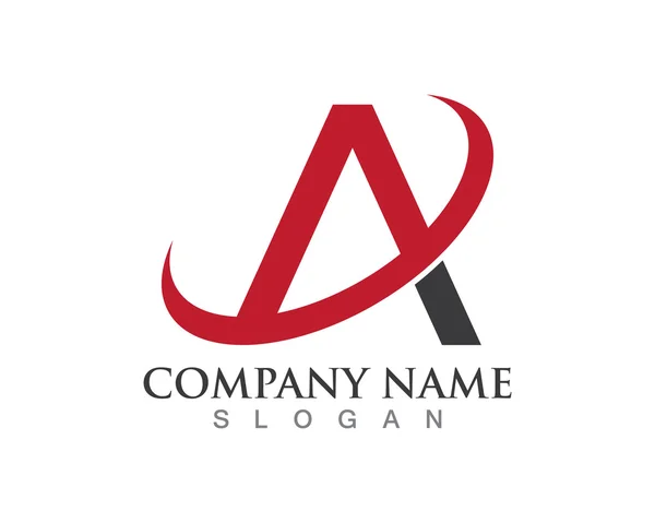 Ein Logo Konzept Compane Name — Stockvektor