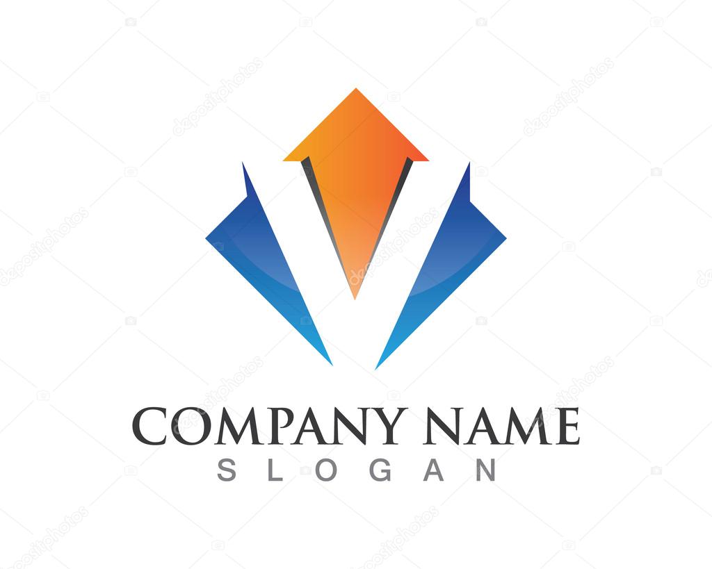 V letter logo