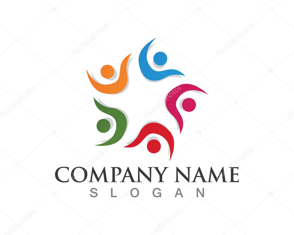 Community people work logo