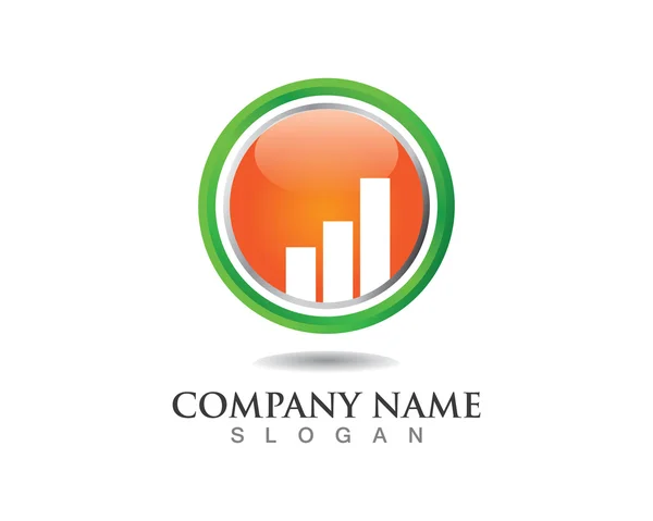 Simbolo logo Finanza — Vettoriale Stock