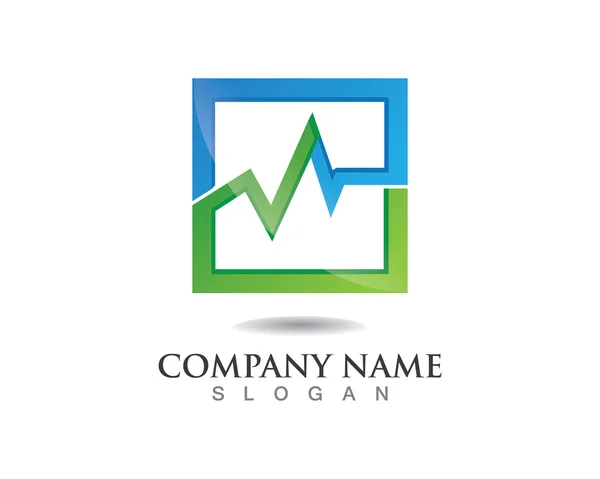 Finanzas negocio logo — Vector de stock