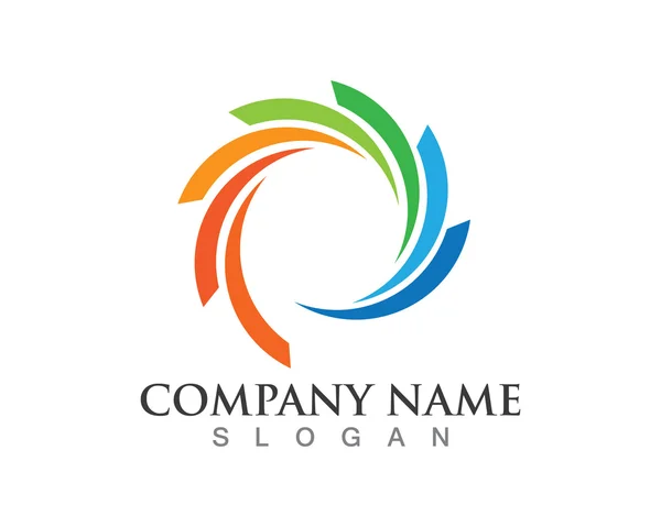 Logo aziendale finanziario — Vettoriale Stock