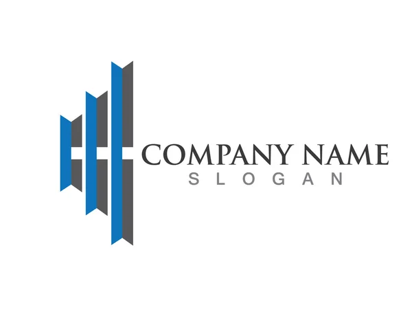 Finansiera företagets logotyp — Stock vektor
