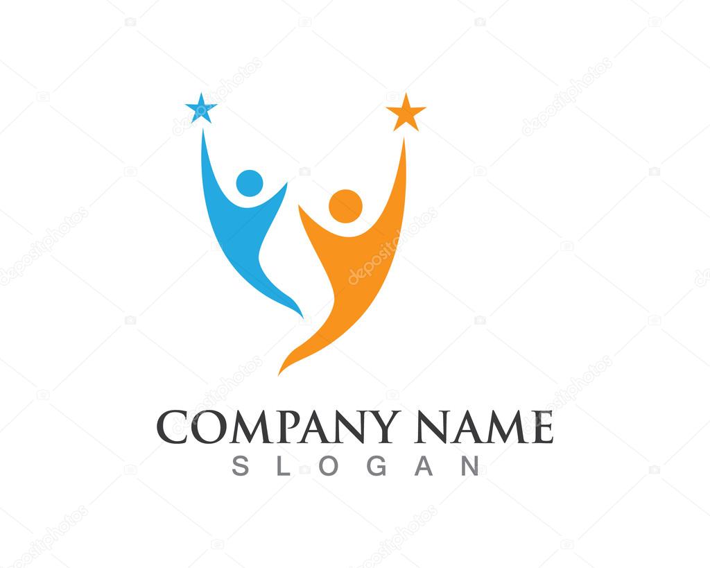 Success logo people