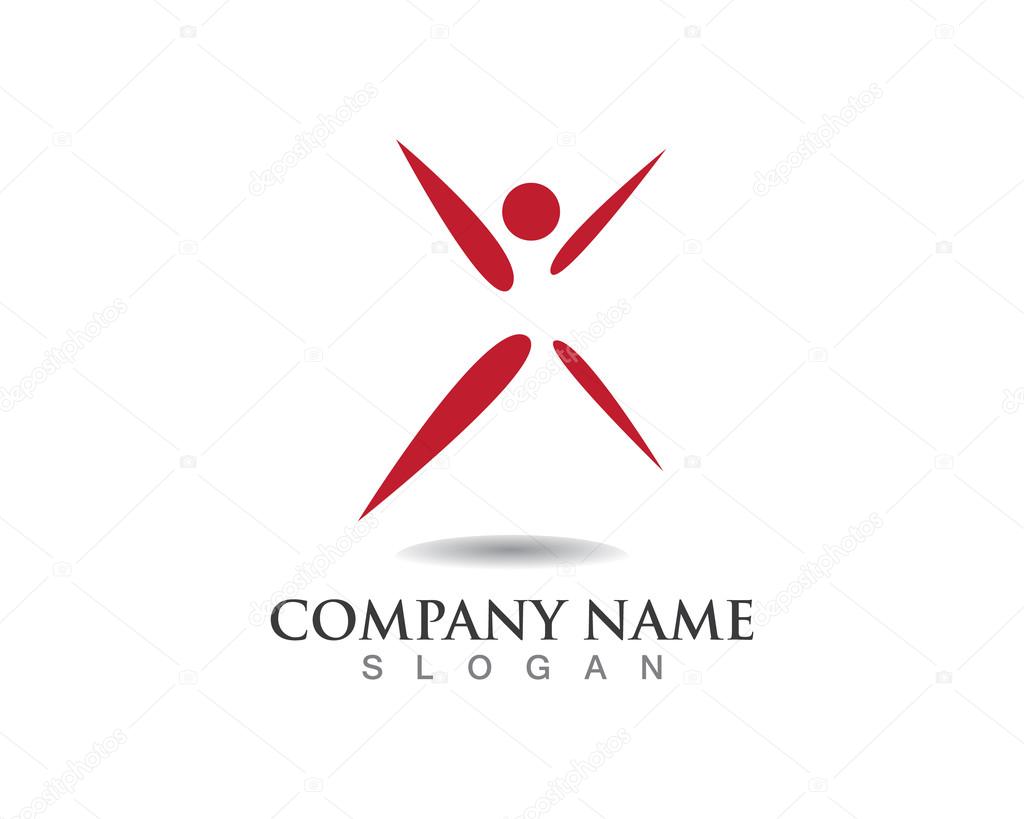 Success logo people