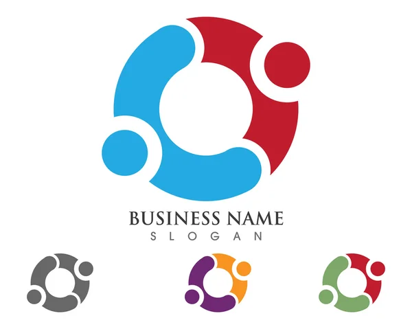 Logo aziendale della comunità — Vettoriale Stock