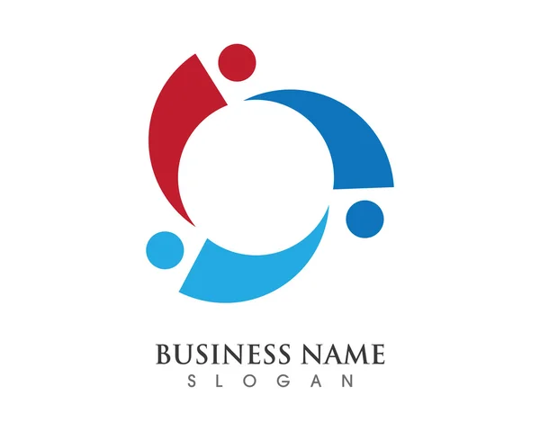Logo d'entreprise communautaire — Image vectorielle