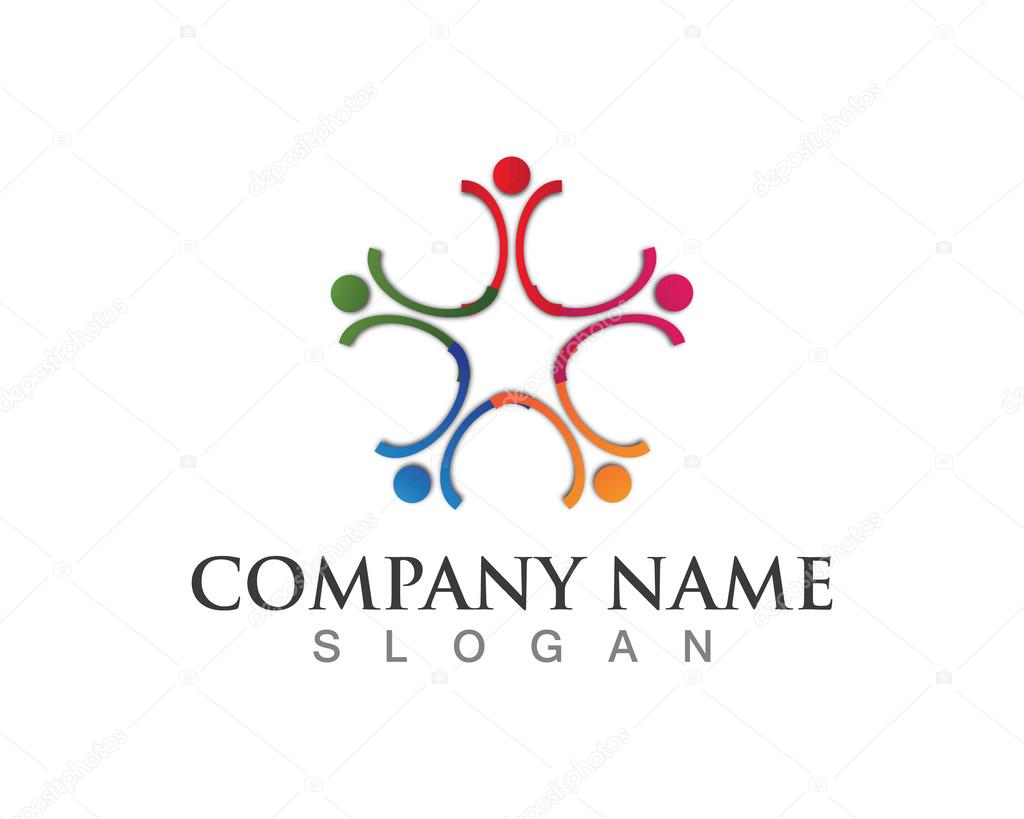 Community logo team work logo
