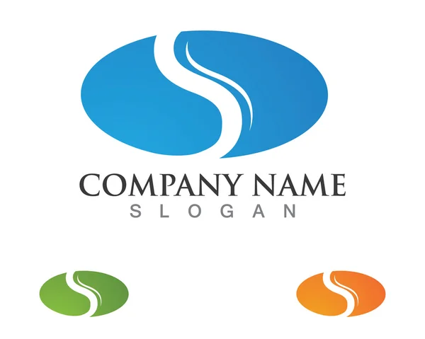 Logotipo de la letra S para empresa — Archivo Imágenes Vectoriales