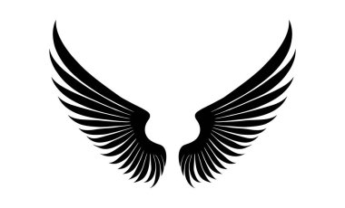 Modern Soyut Kanat Vektörü Amblemi