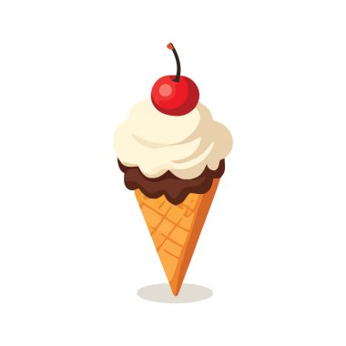 Vişneli vanilyalı dondurma.