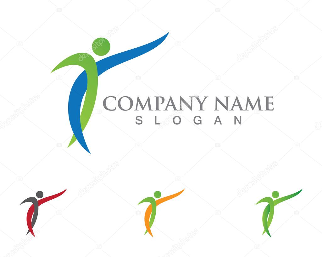 Health and community life success people and other logo company