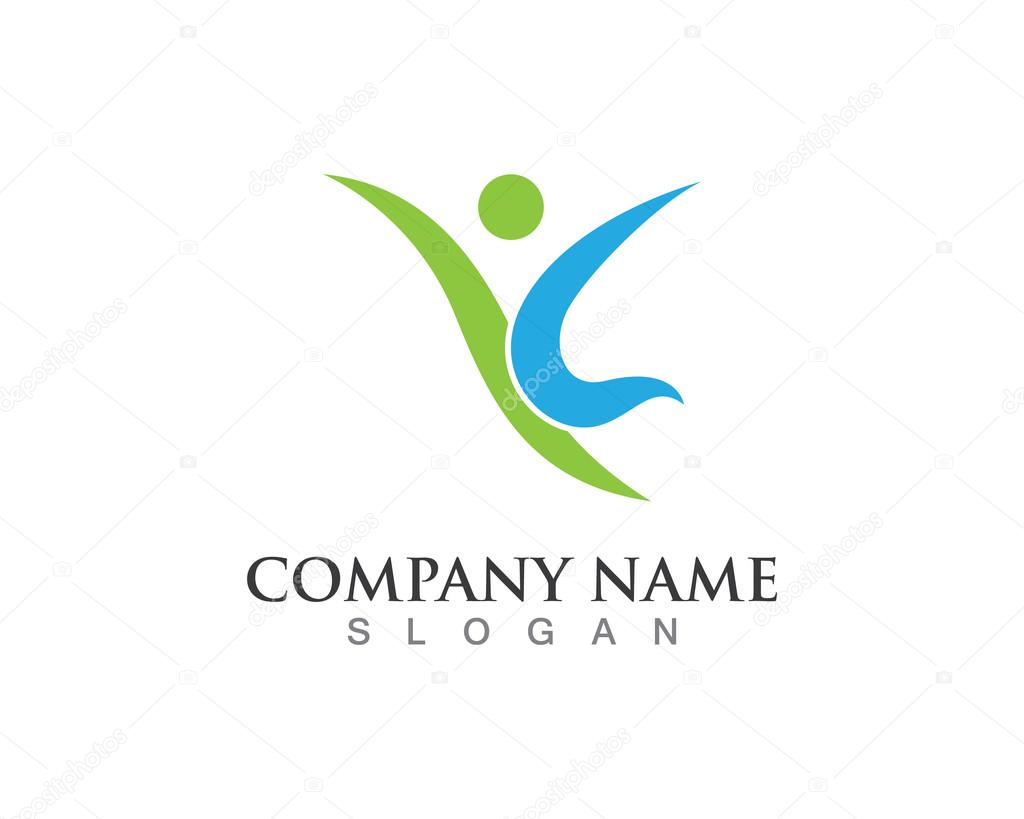 Health and community life success people and other logo company