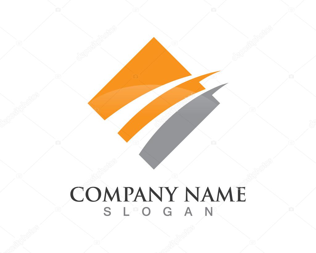 Finance logo and building for company